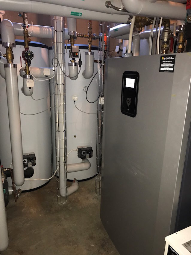 Pumput. Asunto Oy Porvoon Loviisankatu 5:n valitiin Gebwell-merkkiset lämpöpumput.